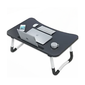 Multifunctional Portable & Foldable Laptop Table – Black Color