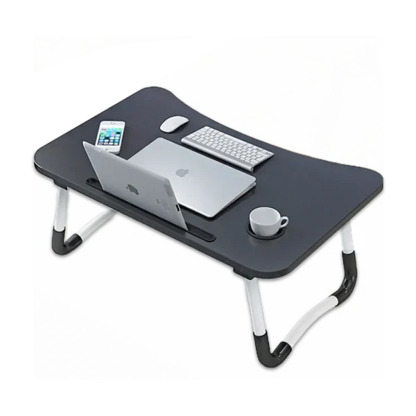 Multifunctional Portable & Foldable Laptop Table – Black Color