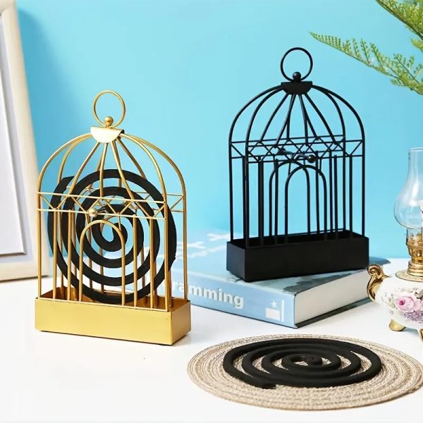 Metal Mosquito Coil Holder – Black Color - Image 2