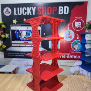 Smart Shoe Rack: 5 Layer (Red)
