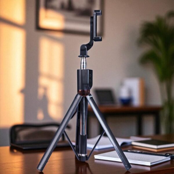 Plokama K9 Pro Double LED Selfie Stick Tripod - Image 2