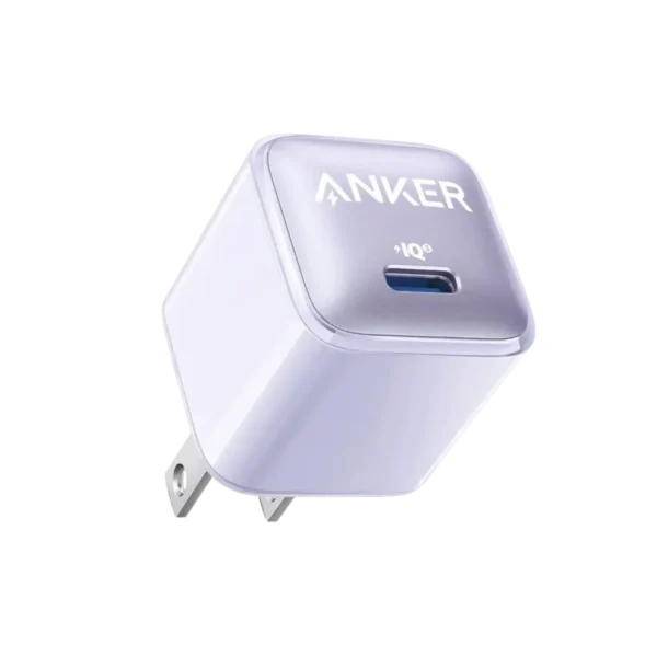 Anker 511 Charger Nano Pro 20W – White & Purple color - Image 2
