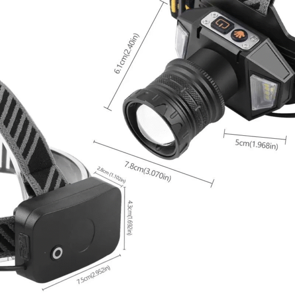 GearUP HL10 PRO Rechargeable LED Headlamp - Image 2